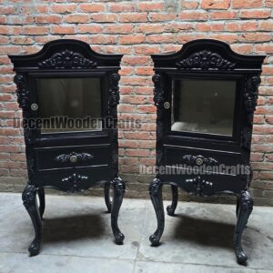 premium handmade wooden showcase / almirah unit for jewellery & luxury showrooms